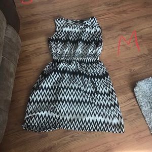 Black and white dress